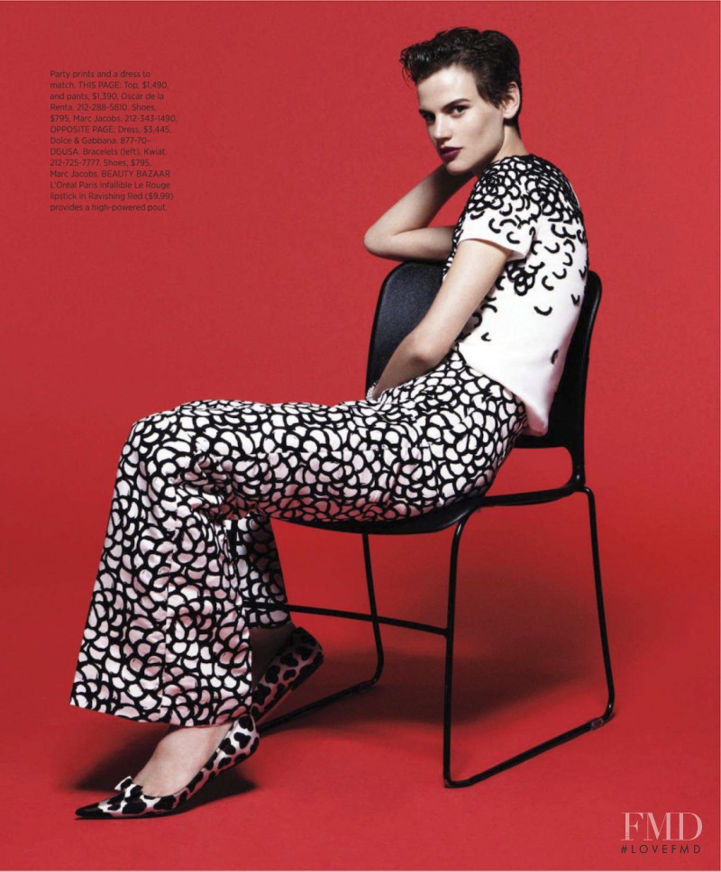 Saskia de Brauw featured in Black, White & Red All Over, November 2012