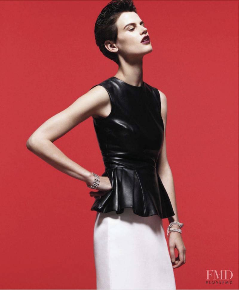 Saskia de Brauw featured in Black, White & Red All Over, November 2012