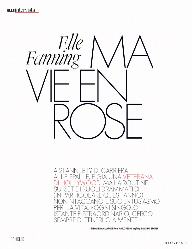 Elle Fanning Ma Vie En Rose, February 2020
