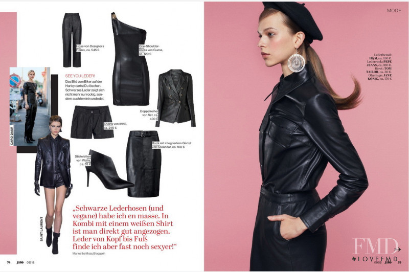 Giedre Sekstelyte featured in Der große Trendguide, September 2018