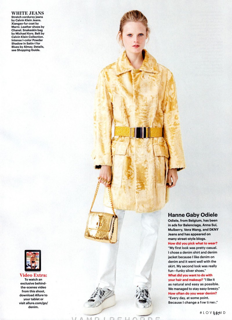 Hanne Gaby Odiele featured in Out Of The Blue, November 2012