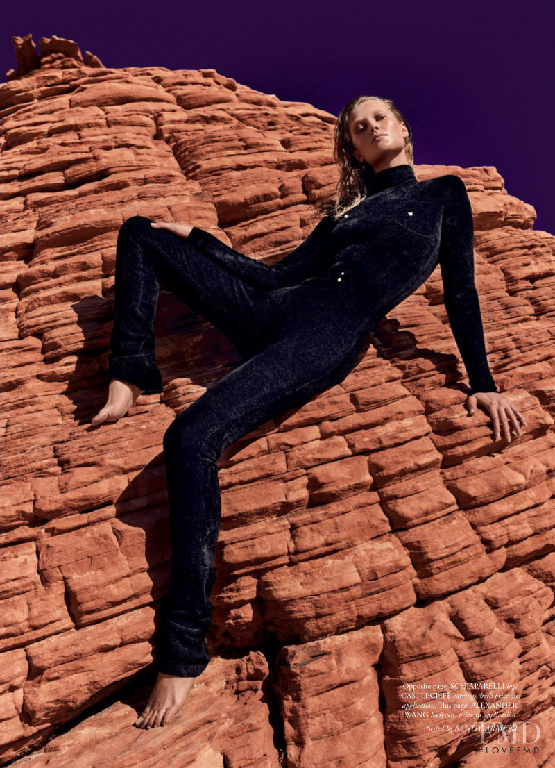 Toni Garrn featured in New Frontier, March 2020