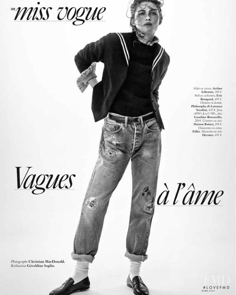 Grace Elizabeth featured in Vagues A L\'Ame, March 2020