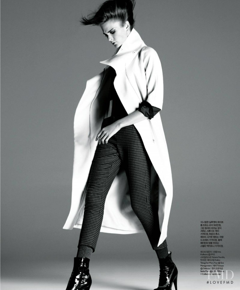 Irina Kulikova featured in Oversize Contour, November 2012