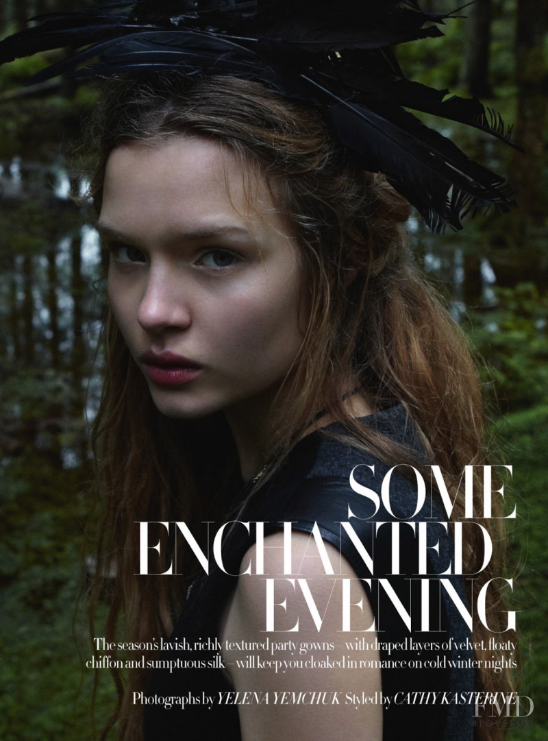 Josephine Skriver featured in Some Enchanted Evening, December 2012