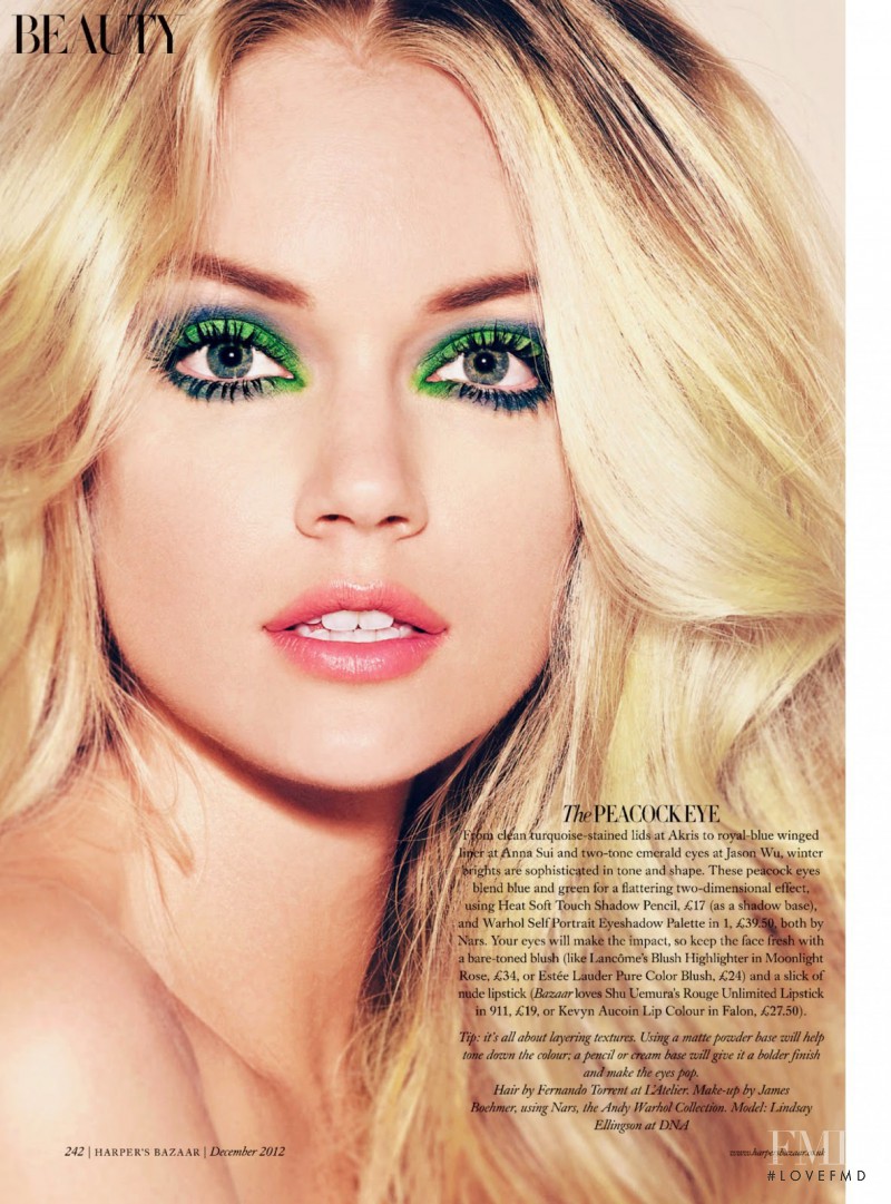 Lindsay Ellingson featured in Beauty - For all tomorrow\'s Parties, December 2012