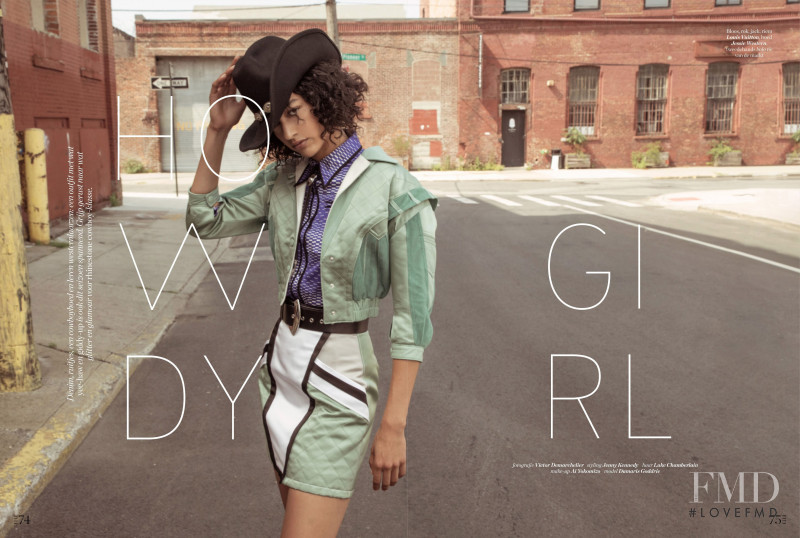 Damaris Goddrie featured in Howdy Girl, November 2019