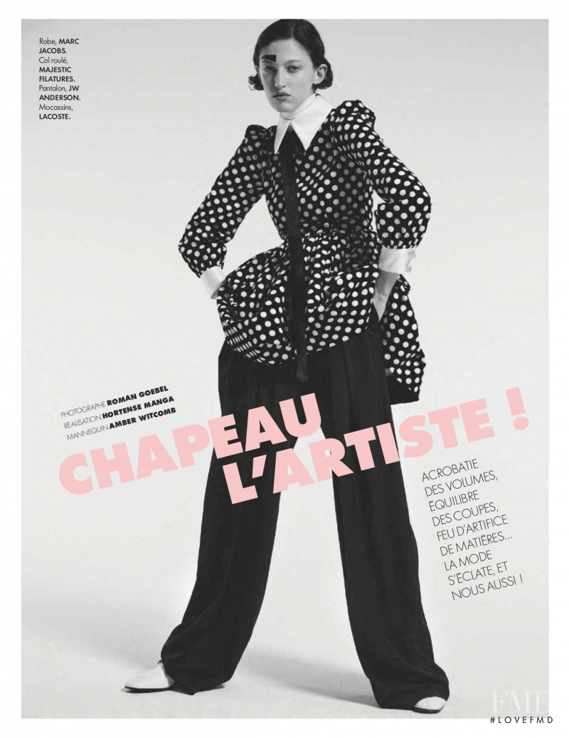 Amber Witcomb featured in Chapeau L\'Artiste, January 2020