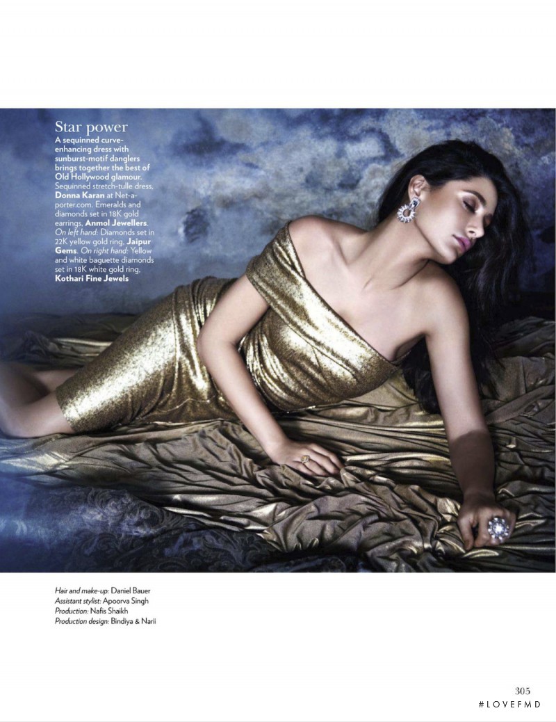 Nargis Fakhri featured in Gold Dust, November 2012