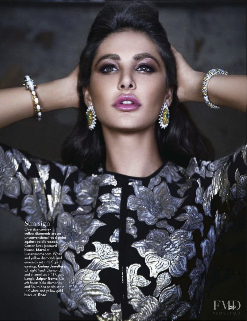 Nargis Fakhri featured in Gold Dust, November 2012