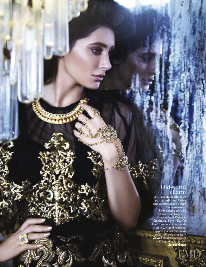 Nargis Fakhri featured in Gold Dust, November 2012