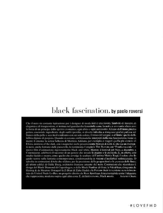 Black Fascination, November 2012