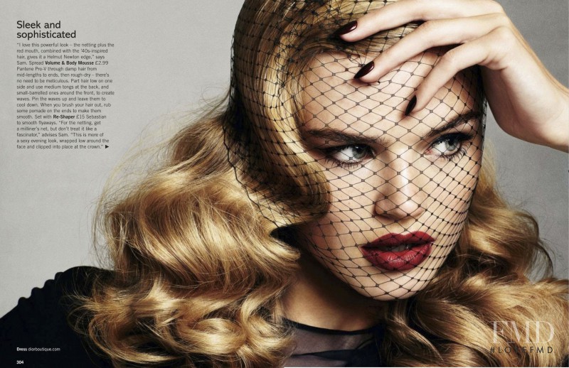 Milou Sluis featured in The New Rules Of Evening Hair, December 2012