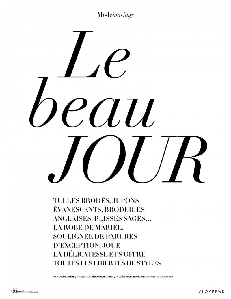 Le beau Jour, February 2020