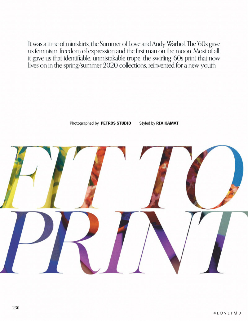 Fit To Print, March 2020