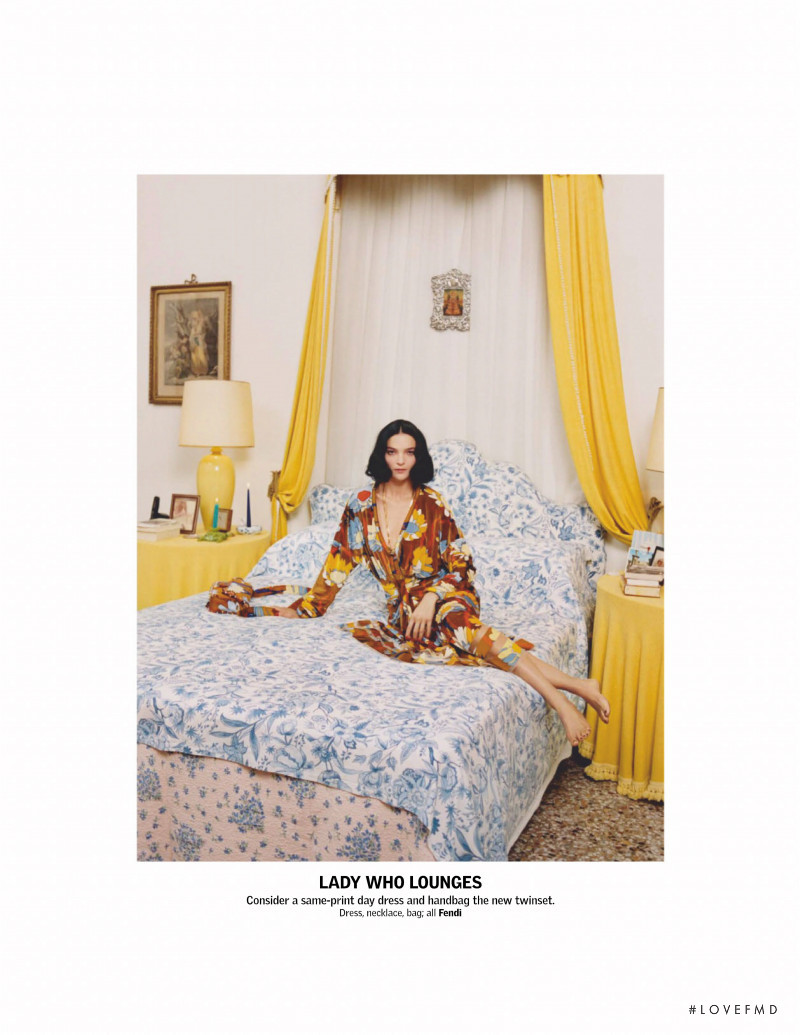 Mariacarla Boscono featured in Living Her Best Life, April 2020