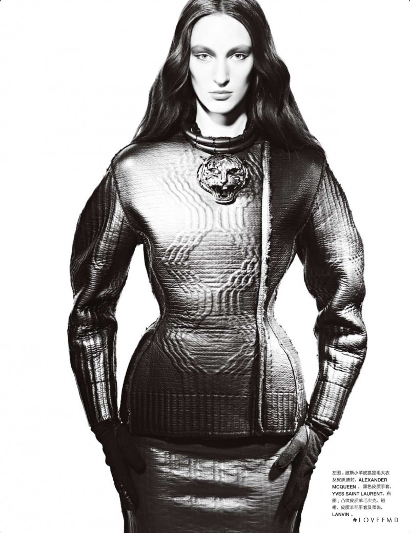 Franzi Mueller featured in Armour Amour, November 2012