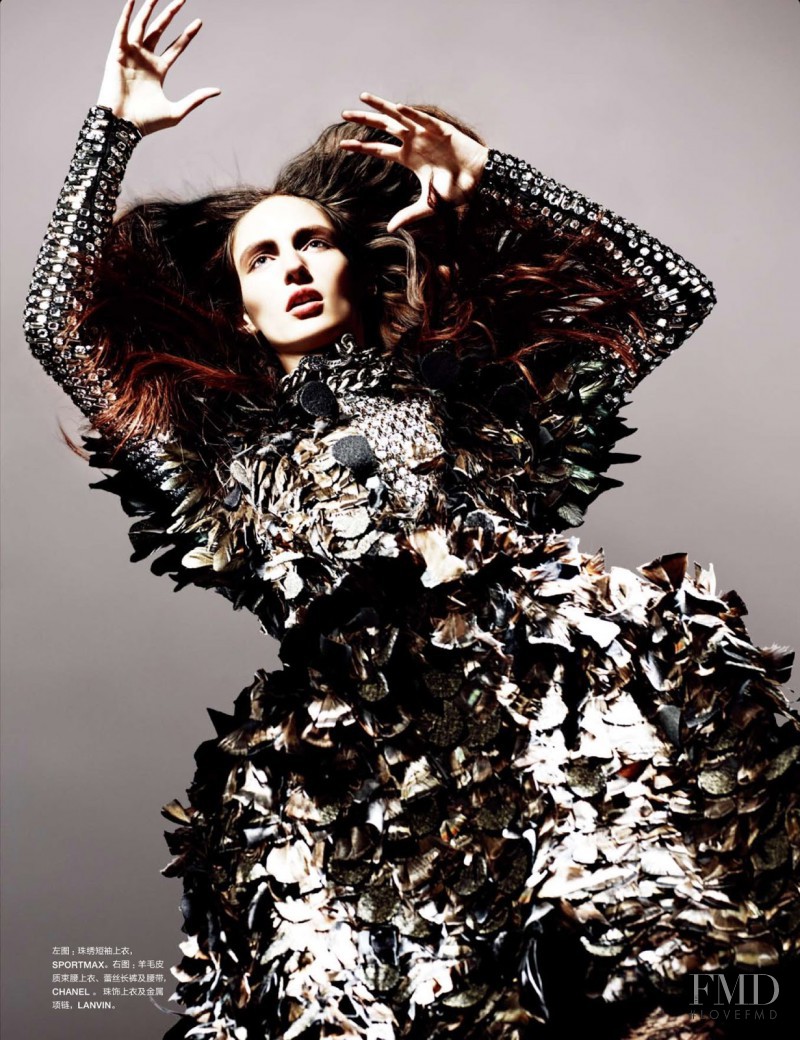 Franzi Mueller featured in Armour Amour, November 2012