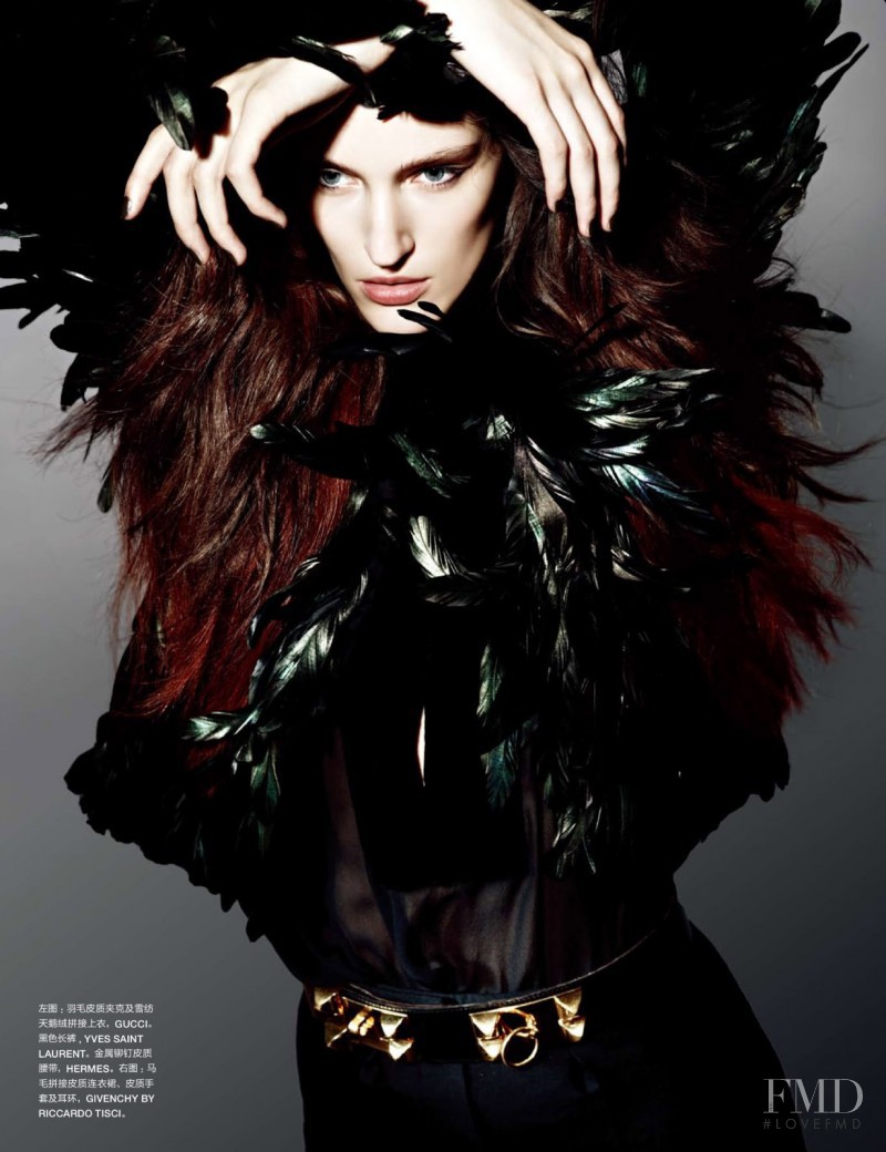 Franzi Mueller featured in Armour Amour, November 2012