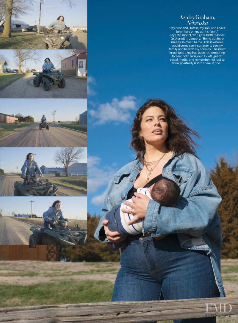 Ashley Graham featured in Postcards From Home, June 2020