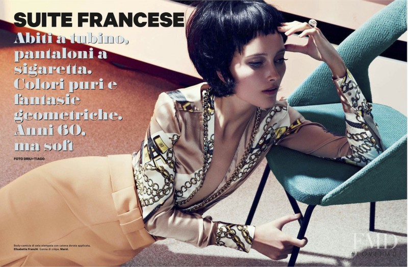 Iekeliene Stange featured in Suite Francese, November 2012