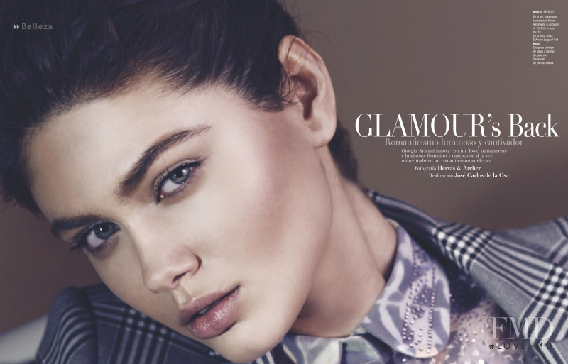 Victoria Bronova featured in Glamour\'s Back, January 2015