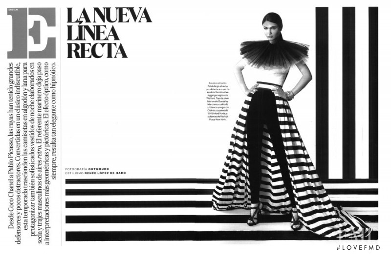 Victoria Bronova featured in La Nueva Linea Recta, September 2015