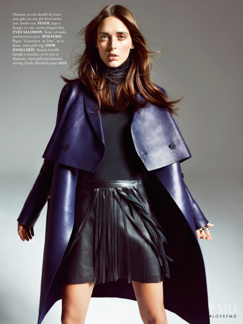 Dovile Virsilaite featured in Cuir, October 2012