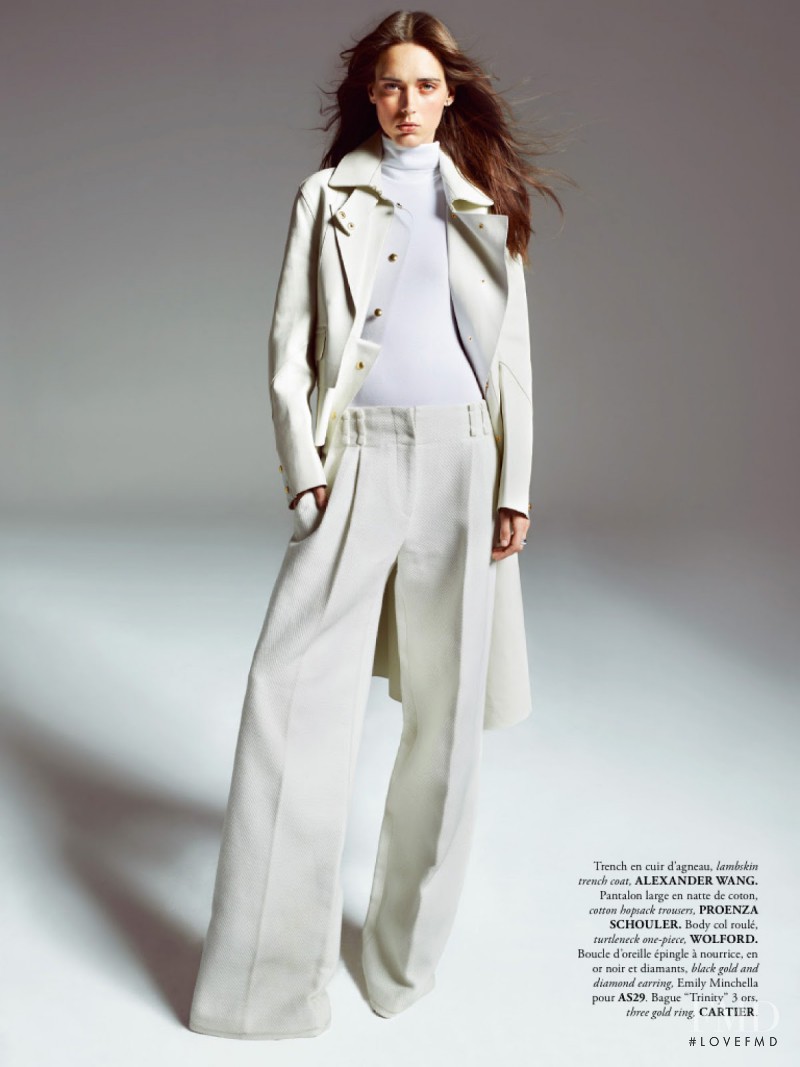 Dovile Virsilaite featured in Cuir, October 2012