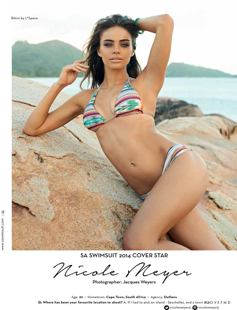 Nicole Meyer featured in SA Swimsuit, December 2014