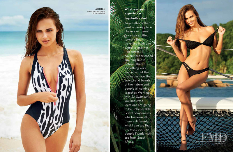 Xenia Deli featured in SA Swimsuit, December 2014