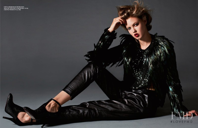Lindsey Wixson featured in Lady Black, November 2012