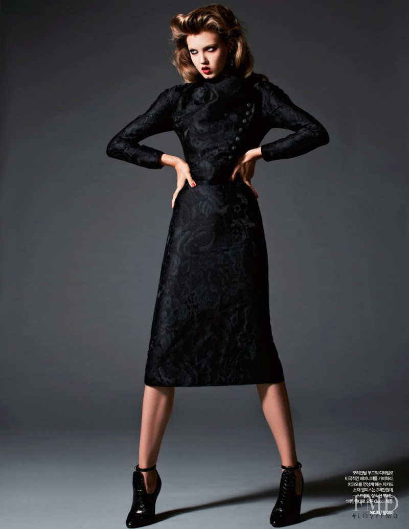 Lindsey Wixson featured in Lady Black, November 2012