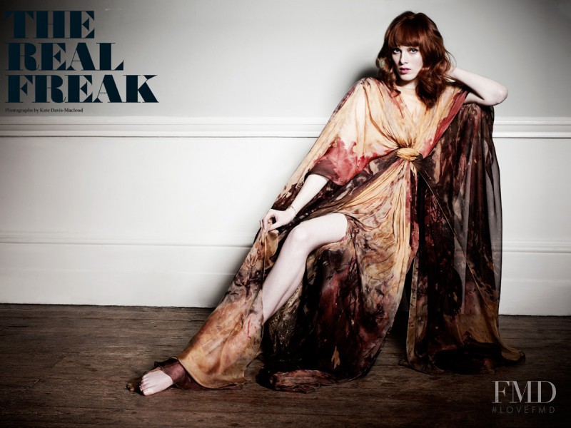 Karen Elson featured in The Real Freak, November 2010