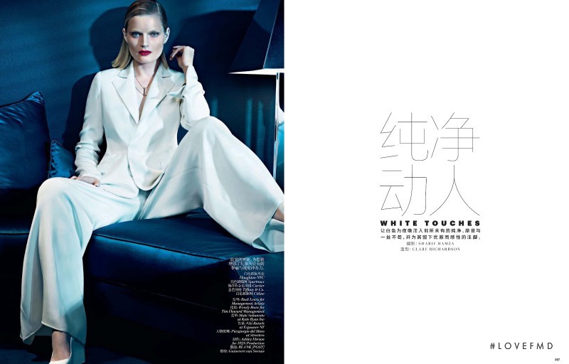 Guinevere van Seenus featured in Whites Touches, December 2012