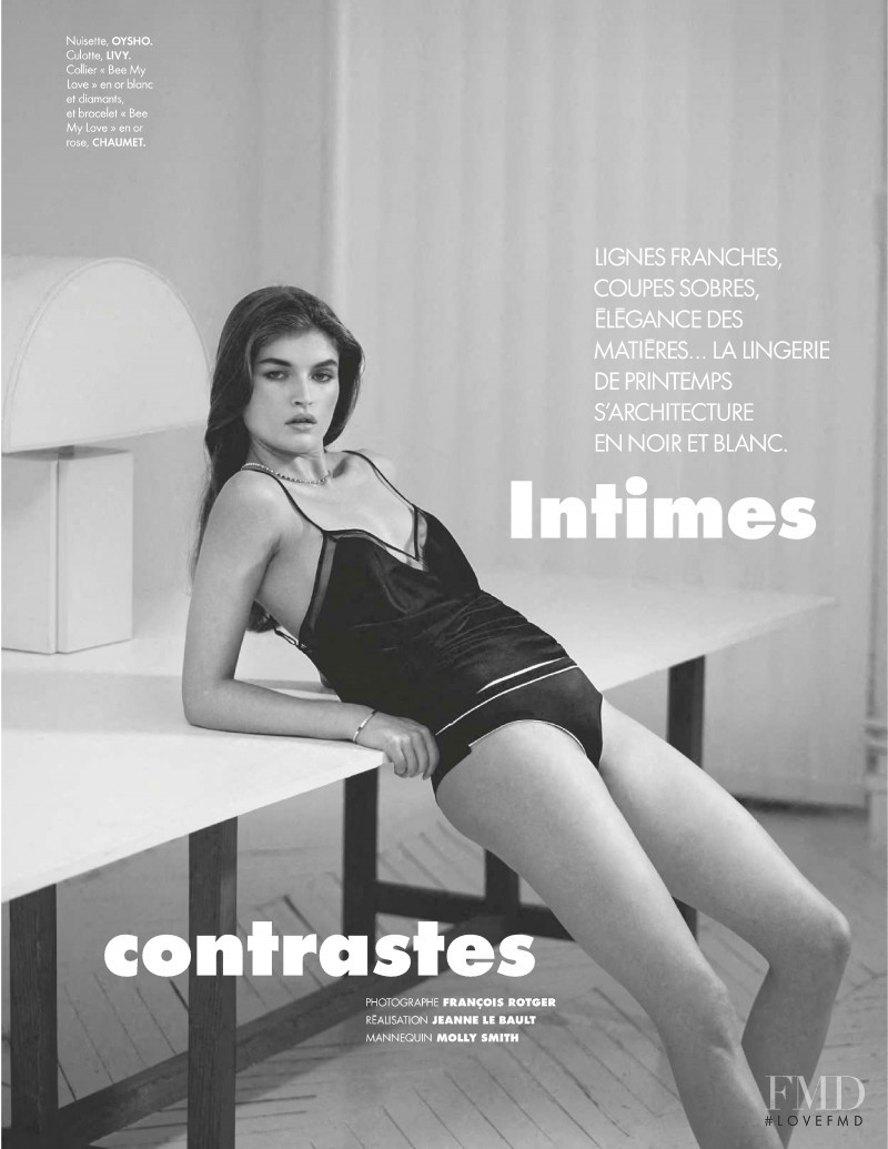 Molly Smith featured in Intimes contrastes, March 2020