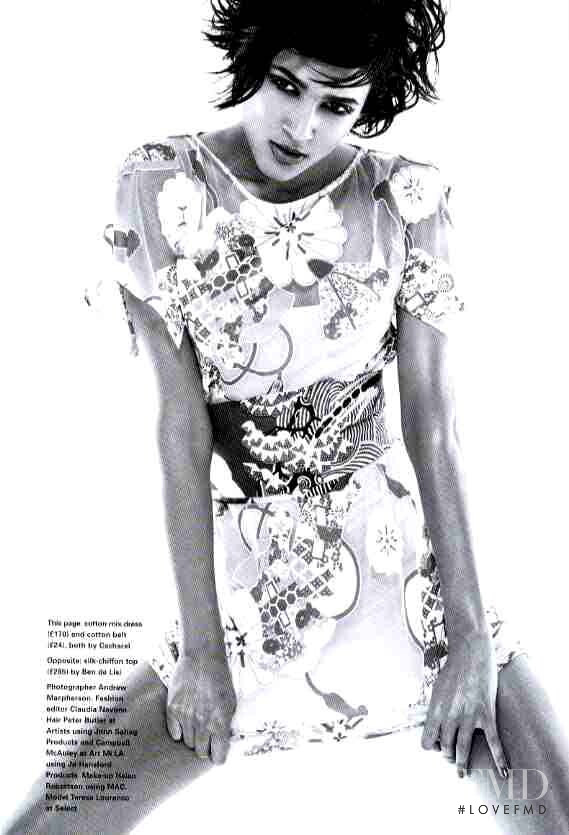 Teresa Lourenço featured in Hothouse flowers, May 2001