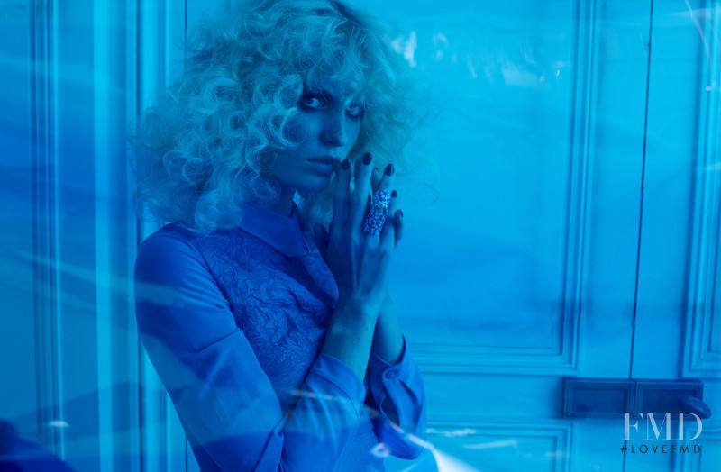 Caroline Winberg featured in Electric Blue, November 2012