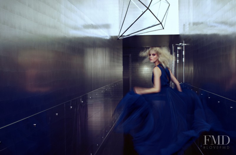 Caroline Winberg featured in Electric Blue, November 2012