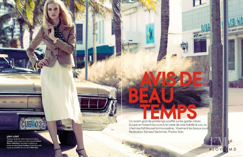 Patricia van der Vliet featured in Avis de Beau Temps, January 2011