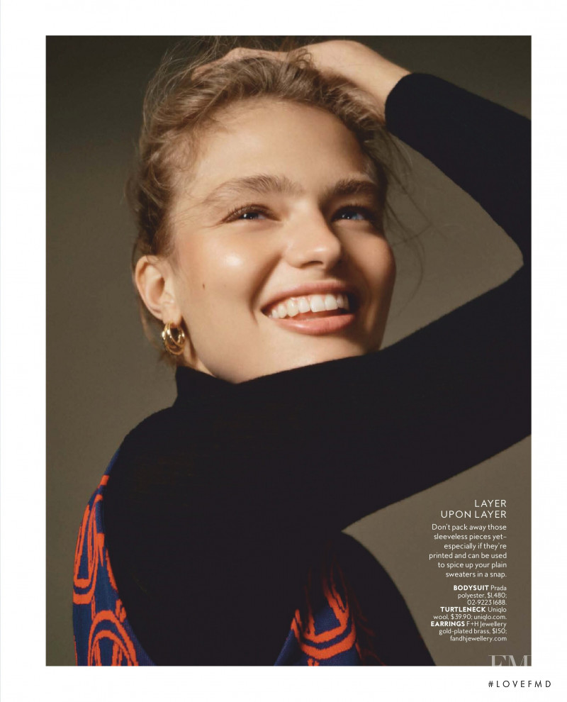 Anna Mila Guyenz featured in Cool Change, June 2019