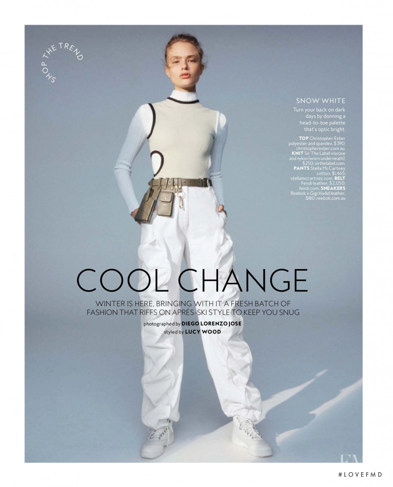 Anna Mila Guyenz featured in Cool Change, June 2019