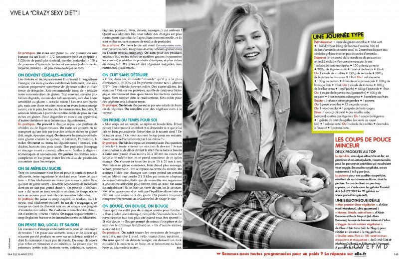 Tori Praver featured in Green Et Fit, March 2012