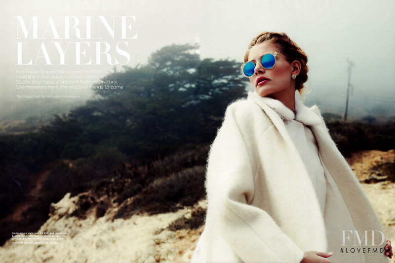 Tori Praver featured in Marine Layers, September 2013