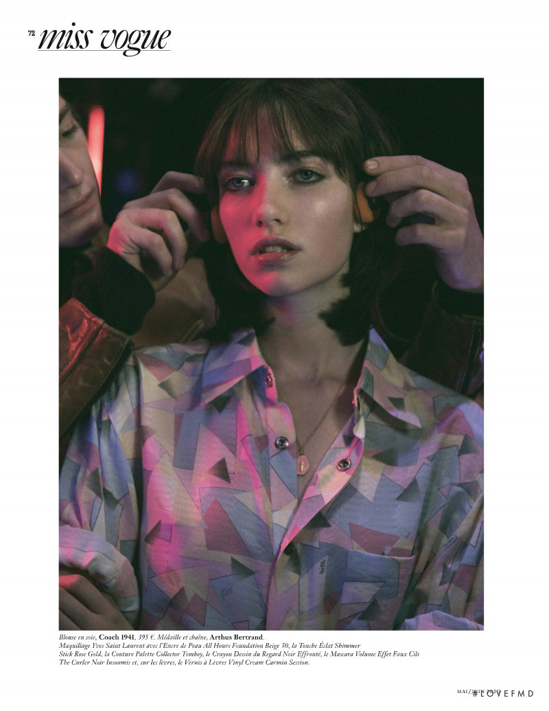 Grace Hartzel featured in Miss Vogue: La Boum, June 2020