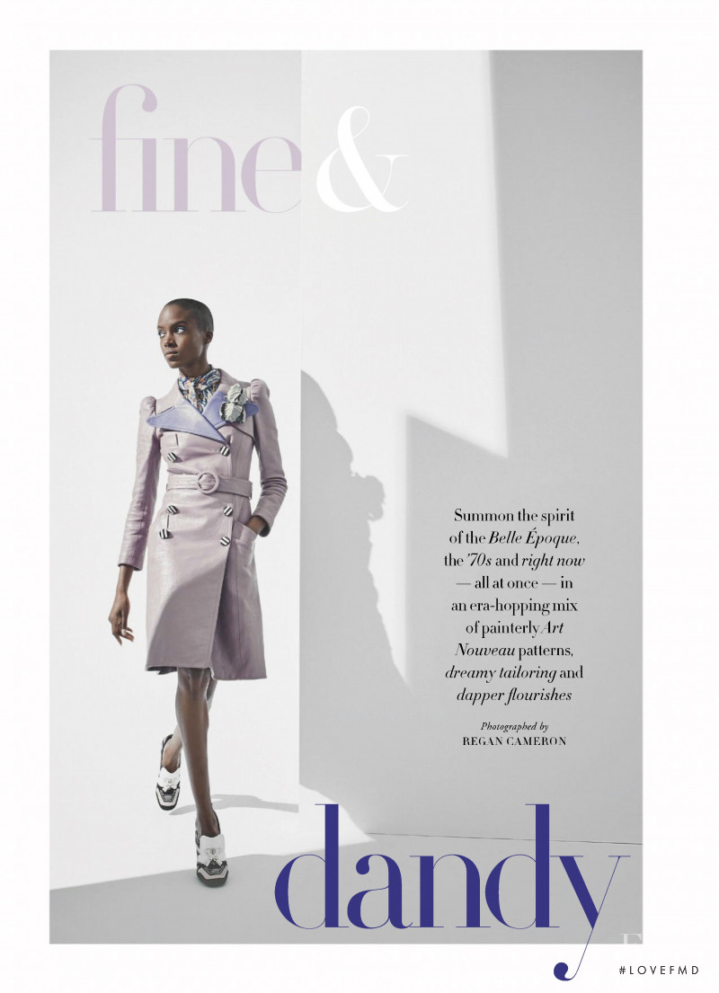 Madisin Rian featured in Fine and Dandy, April 2020