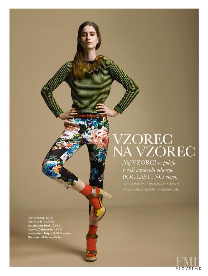 Maja Mihelic featured in Vzorec Na Vzorec, May 2012