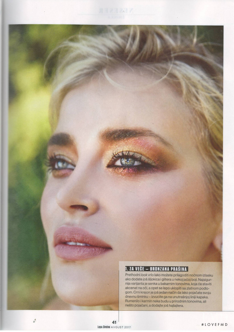 Sofija Milosevic featured in Make-Up promena, August 2017