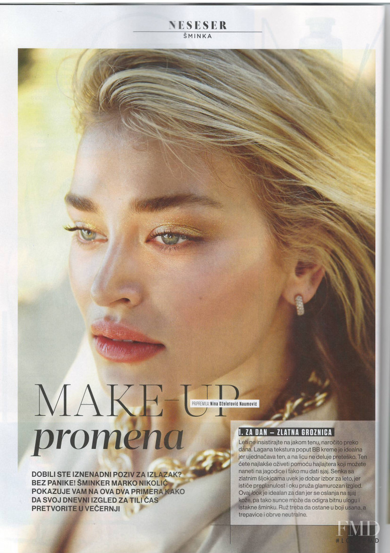 Sofija Milosevic featured in Make-Up promena, August 2017