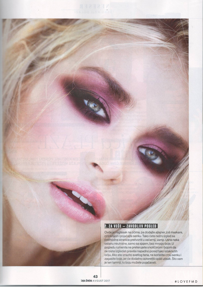 Sofija Milosevic featured in Make-Up promena, August 2017